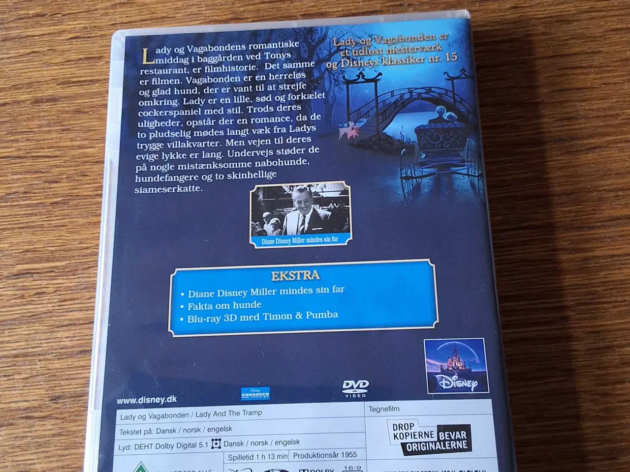 Billede 2 - WALT DISNEY: LADY og VAGABONDEN. DVD-tegnefilm. 