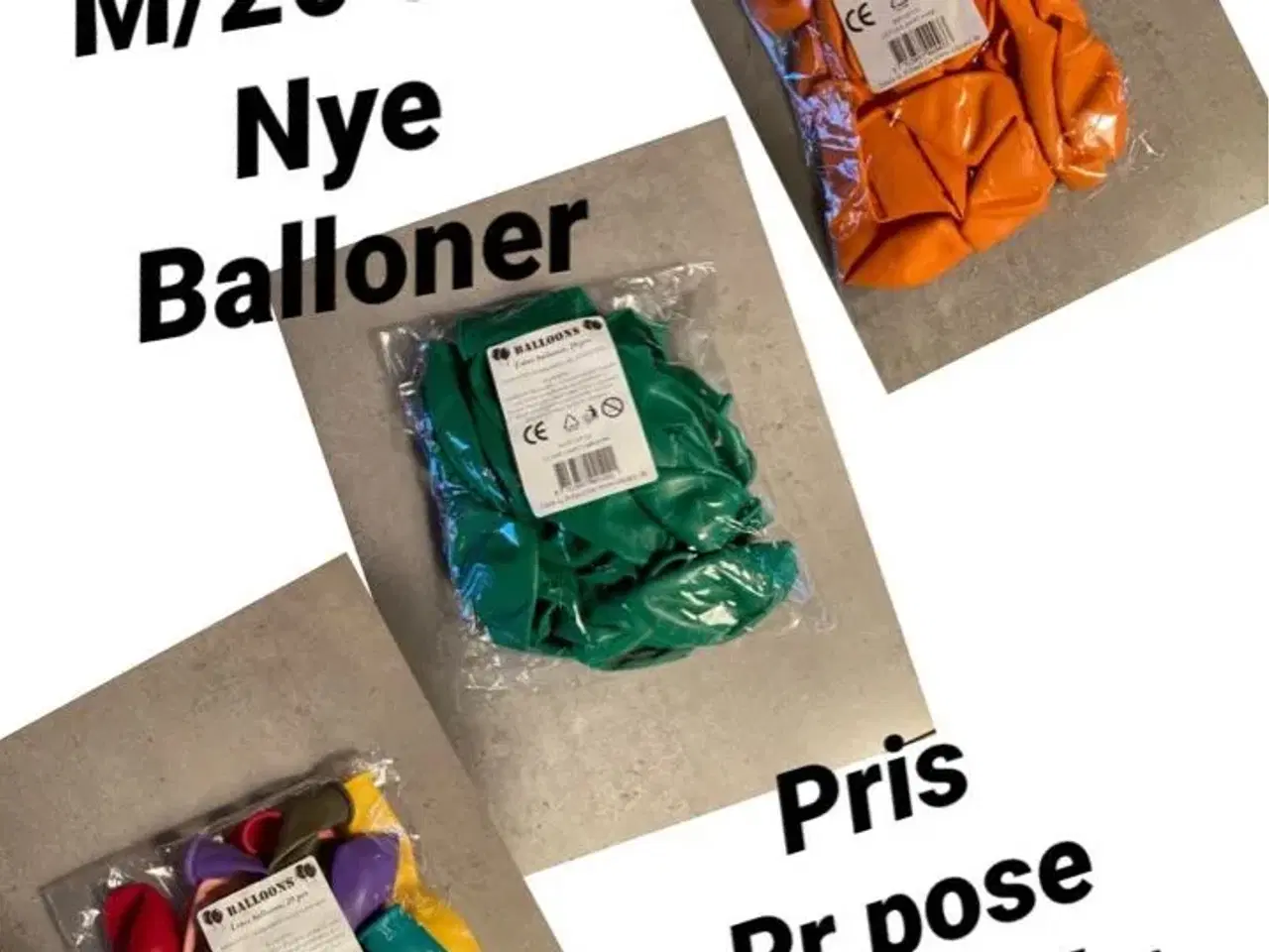 Billede 1 - 1 pose m/20stk balloner