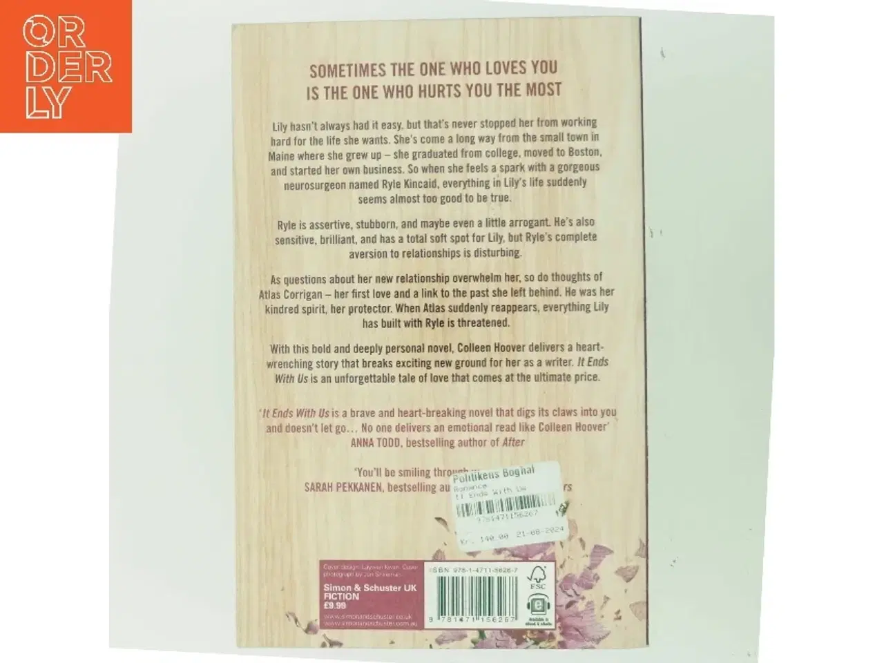 Billede 3 - It ends with us af Colleen Hoover (Bog)