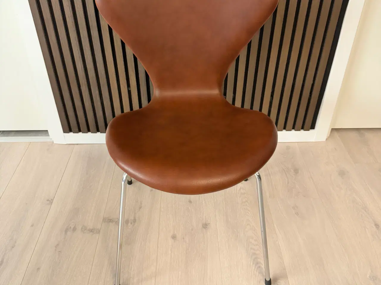 Billede 2 - AJ Syver Stole 6 stk. Brandy farvet læder