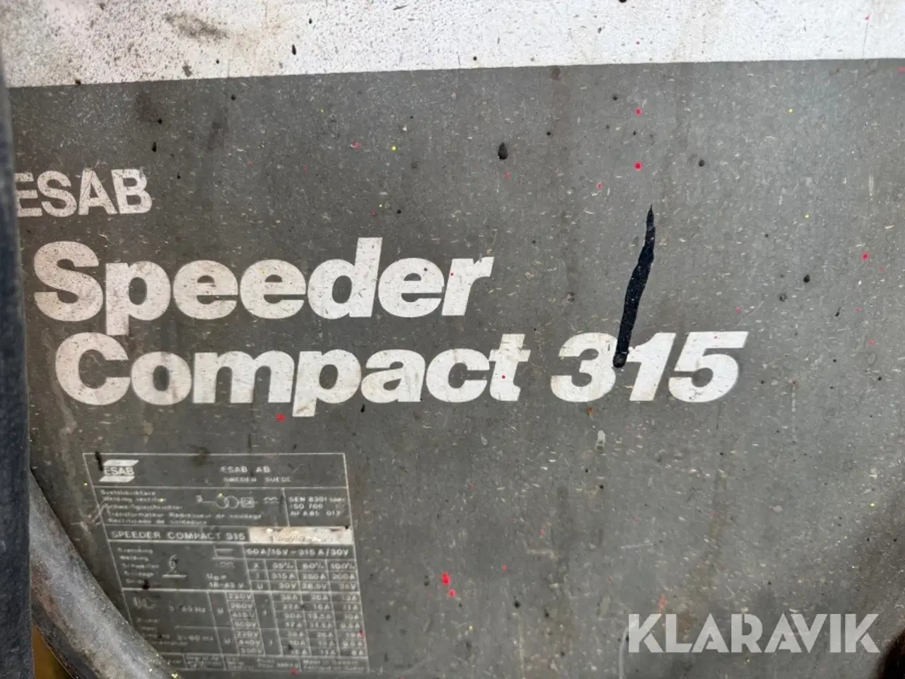 Billede 6 - Svejsemaskine ESAB Speeder Company 315