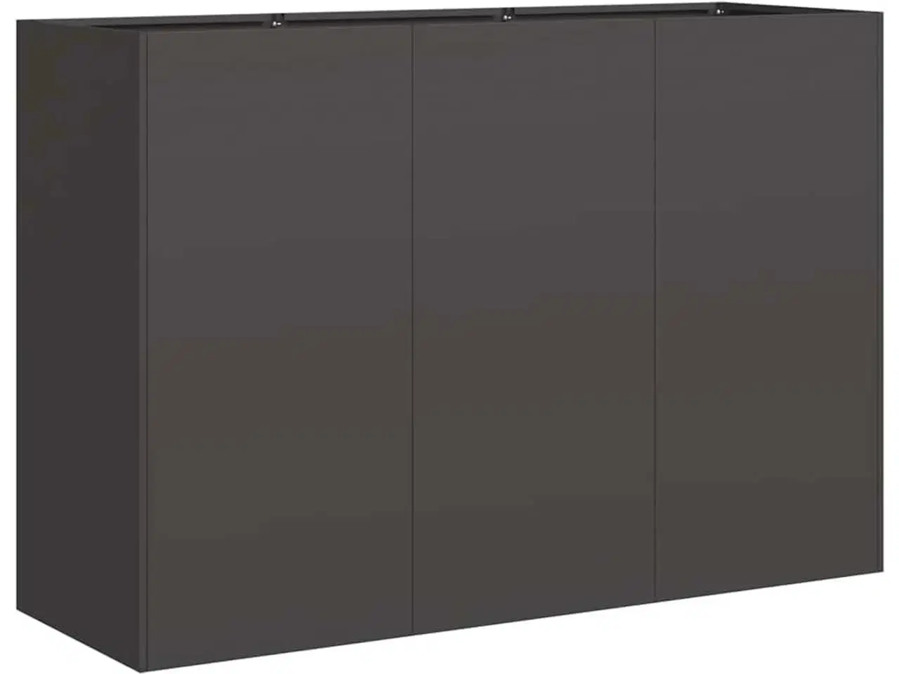 Billede 2 - Plantekasse 120x40x80 cm koldvalset stål sort