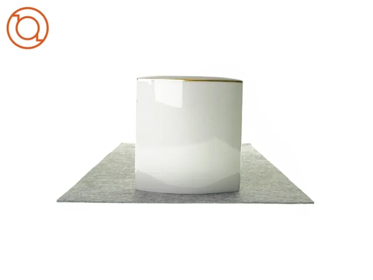 Billede 1 - Aflang vase med guldkant fra Rosendahl