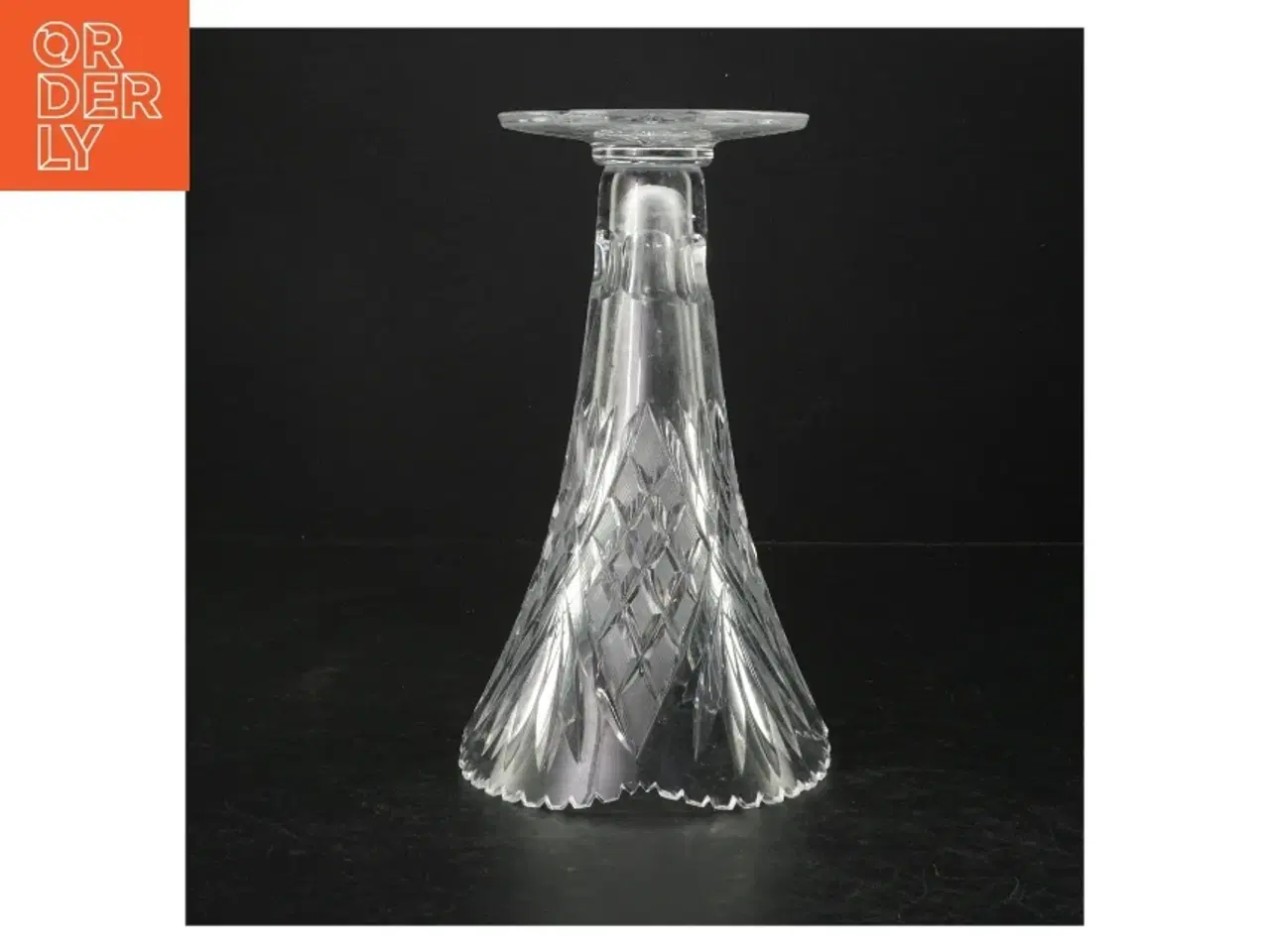 Billede 2 - Krystalglas vase (str. Ø. 13,5 cm. længde, 22 cm)