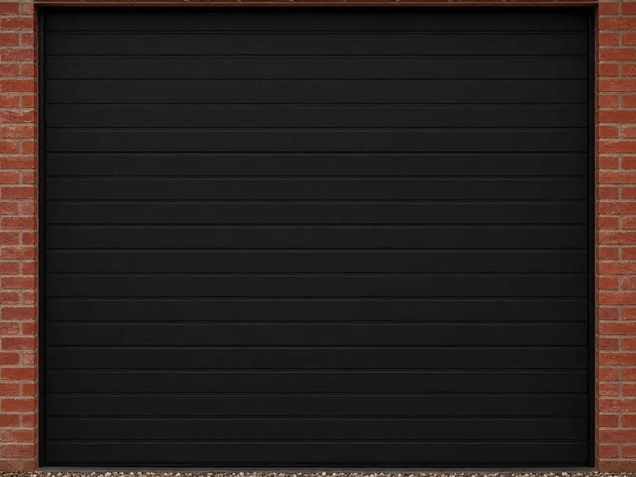 Billede 1 - Bearsafe ledhejseport 300X220 cm. Sort RAL 9005. Komplet med el-motor,