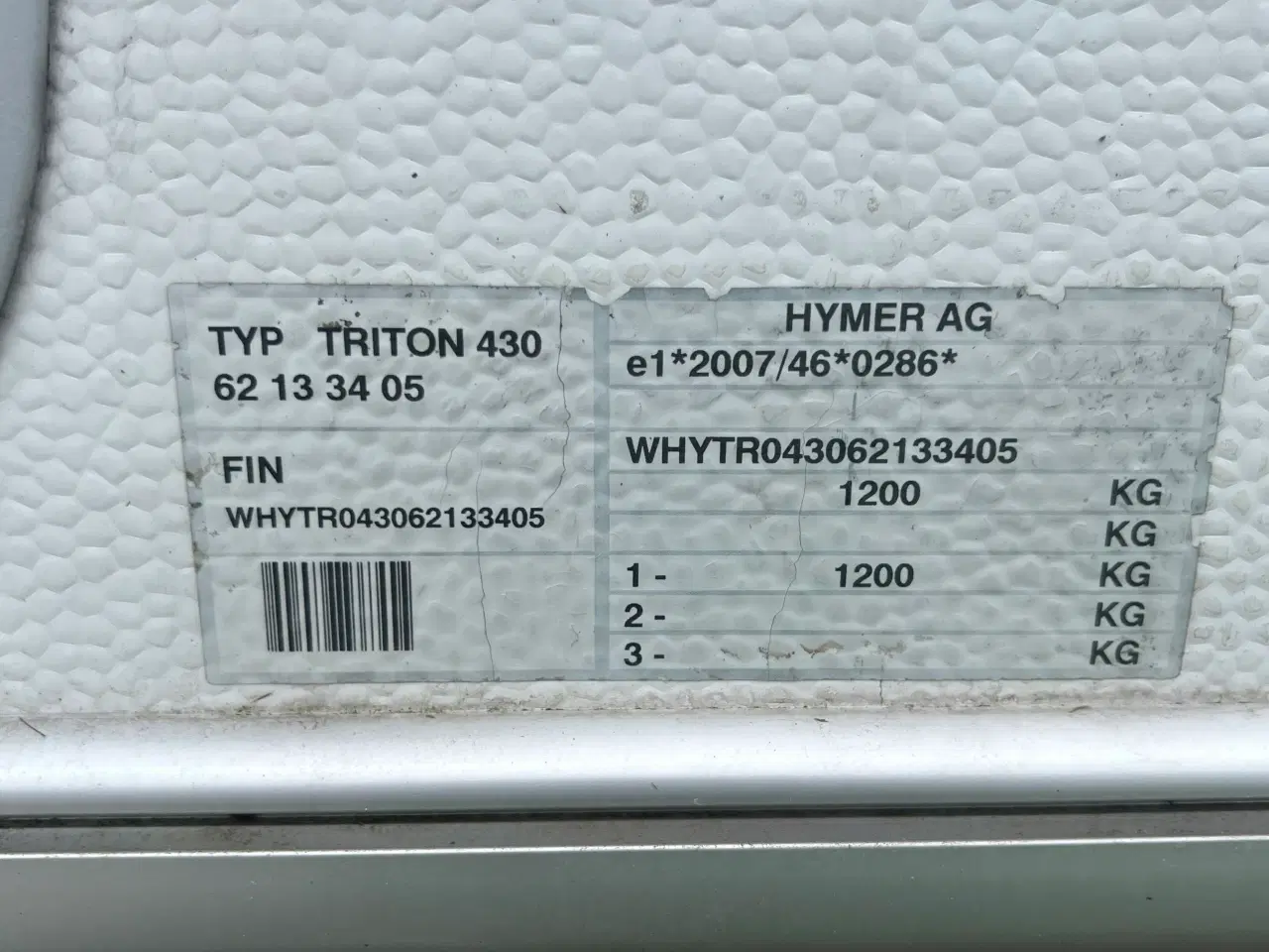 Billede 14 - Hymer Touring Triton 430