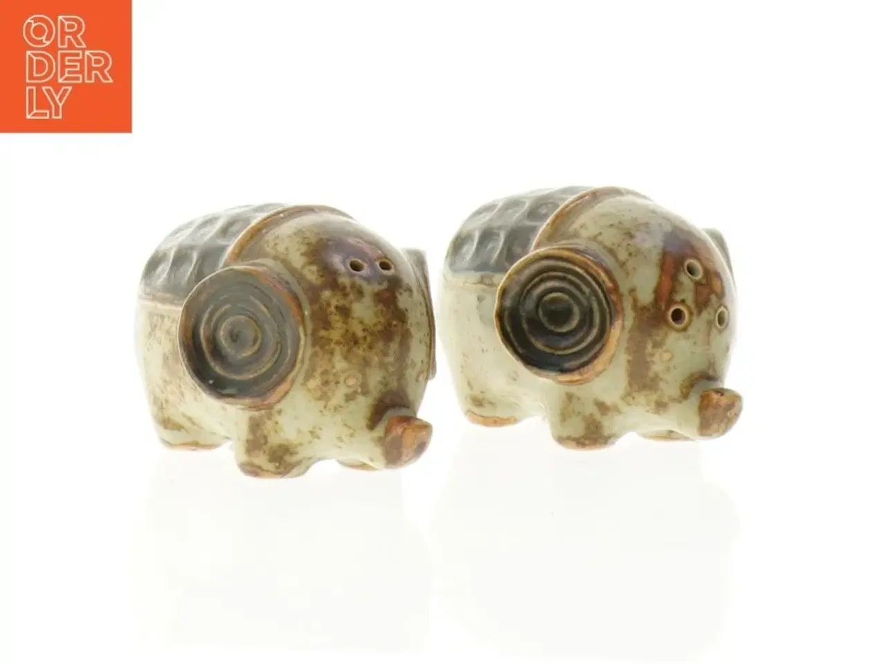 Billede 1 - Keramik Elefant salt- og pebersæt (str. 8 x 6 x 5 cm)
