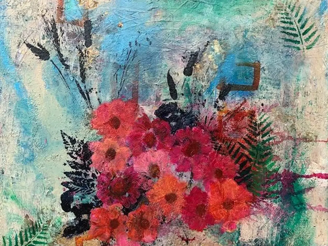 Billede 1 - Super lækker buket ( der aldrig visner )