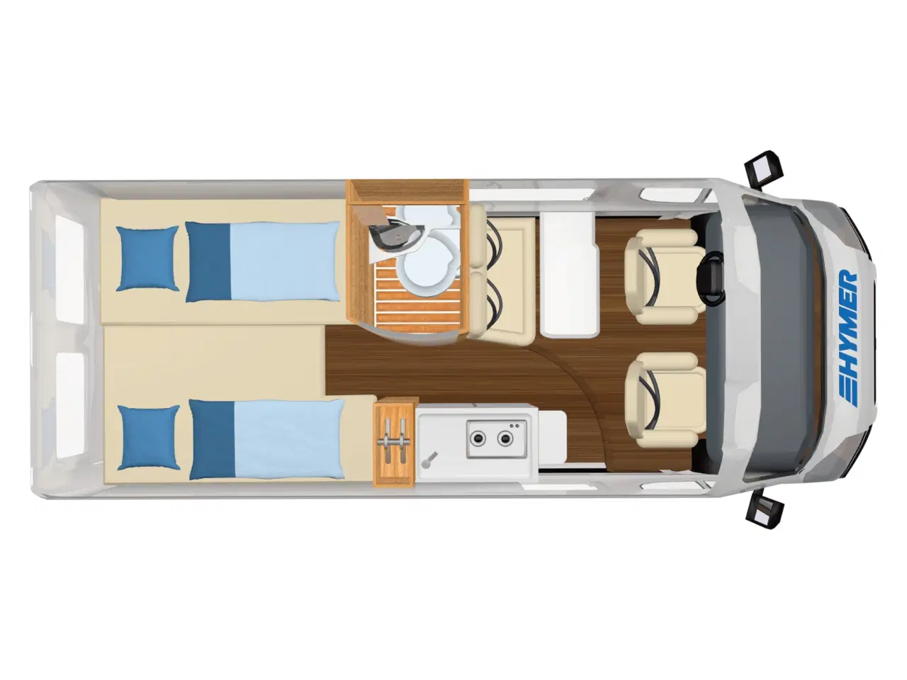 Billede 4 - VOGN 3 | HYMER - FREE 602 | Autocamper udlejes