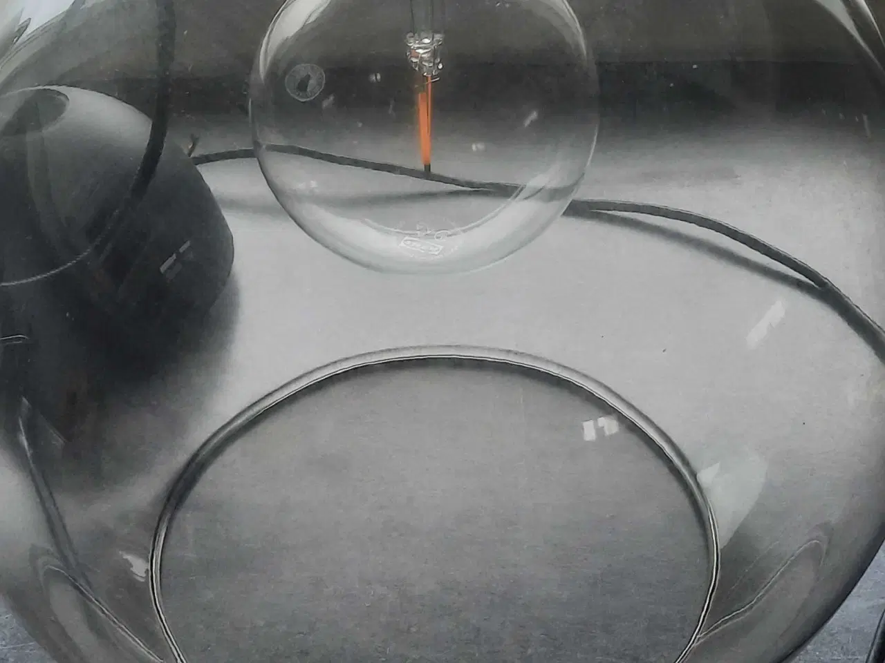 Billede 1 - Glas loftlampe