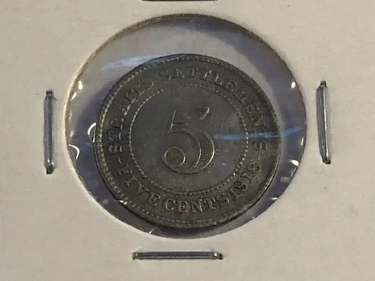 Billede 1 - 5 cent 1918 Straits Settlements