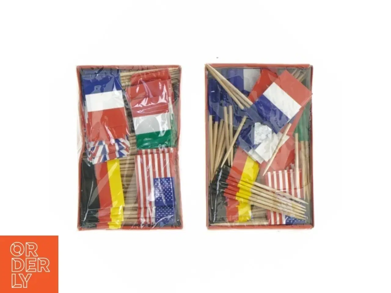 Billede 1 - Cocktail pinde med Internationale Flag (str. 6 komma 5 cm)