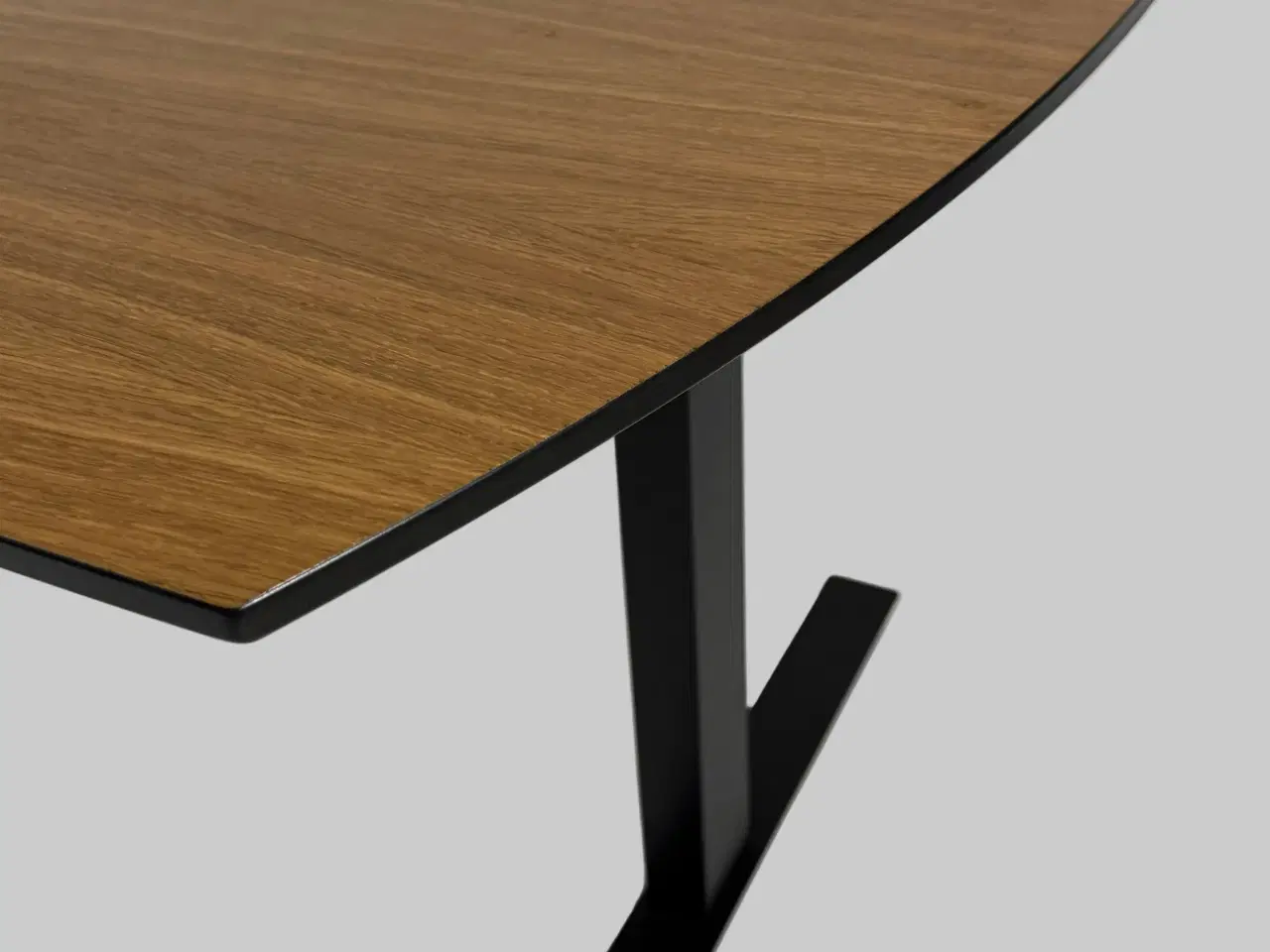 Billede 4 - Dencon Delta Bord – Natur/Sort Stel 220x100x74 cm