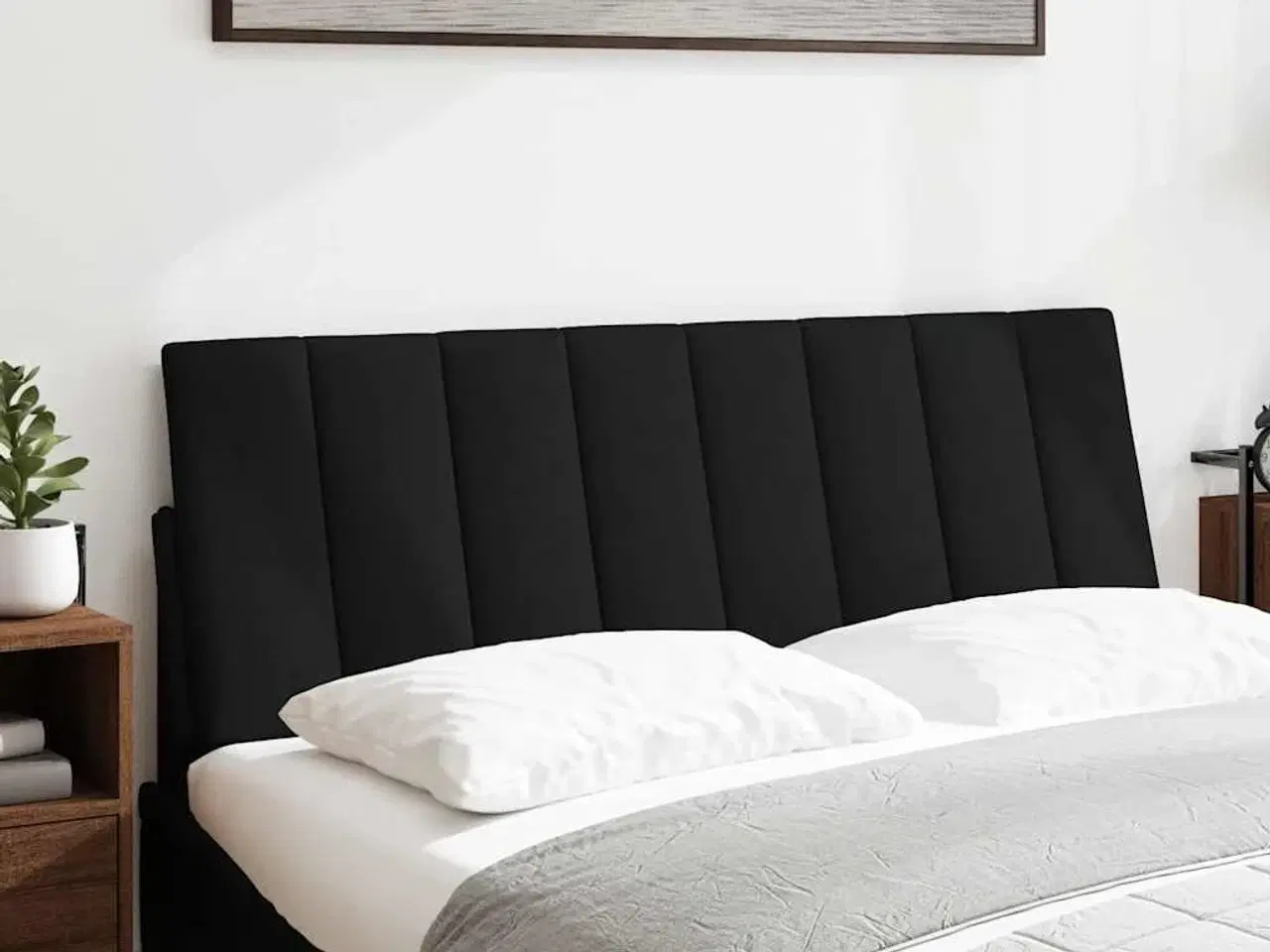 Billede 2 - Gavlpude Hanko 140 cm stof sort