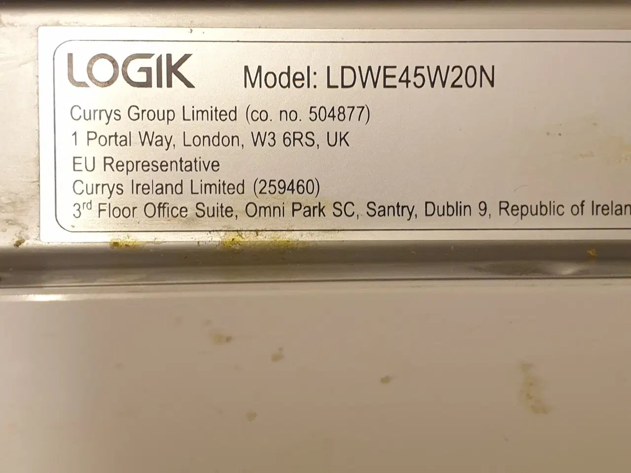 Billede 2 - Logik Slimline ppvaskemaskine