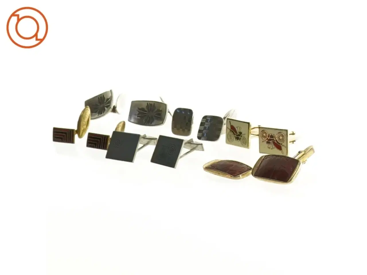 Billede 1 - Manchetknapper i blandet design (str. One-size)