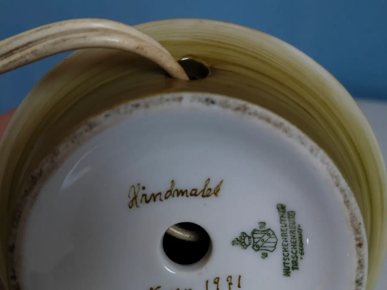 Billede 3 -  Vintage porcelænslampe, Muschelreuth Bavaria 1971