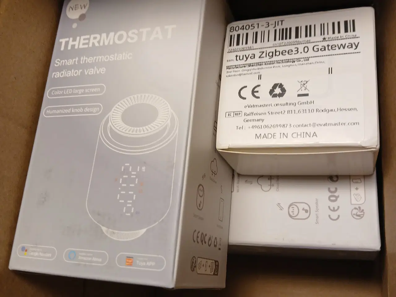 Billede 2 - 4 stk. Termostater og gateway 