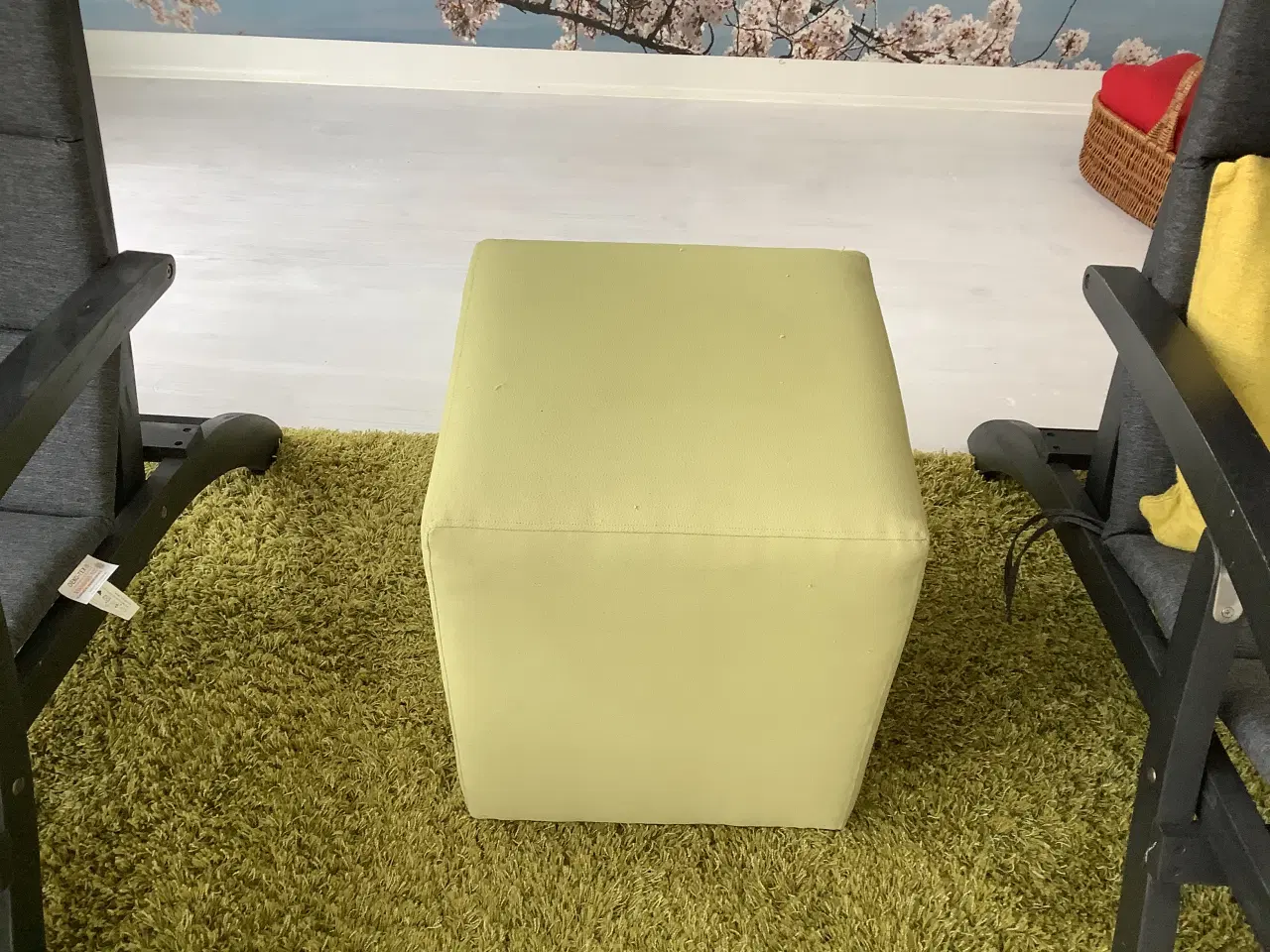 Billede 1 - Puf i grøn 