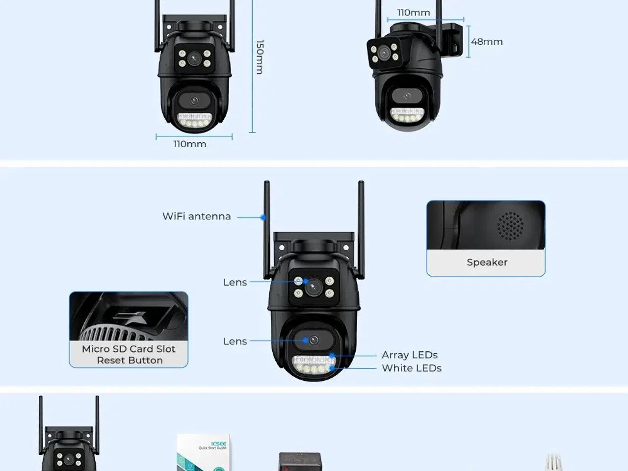 Billede 10 - Trådløs wifi overvågnings kamera til udendørs brug