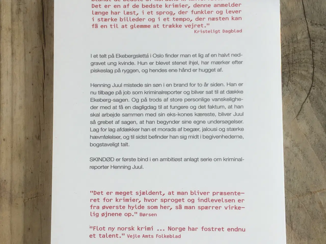 Billede 2 - Skindød , Thomas Enger, genre: krimi og spænding