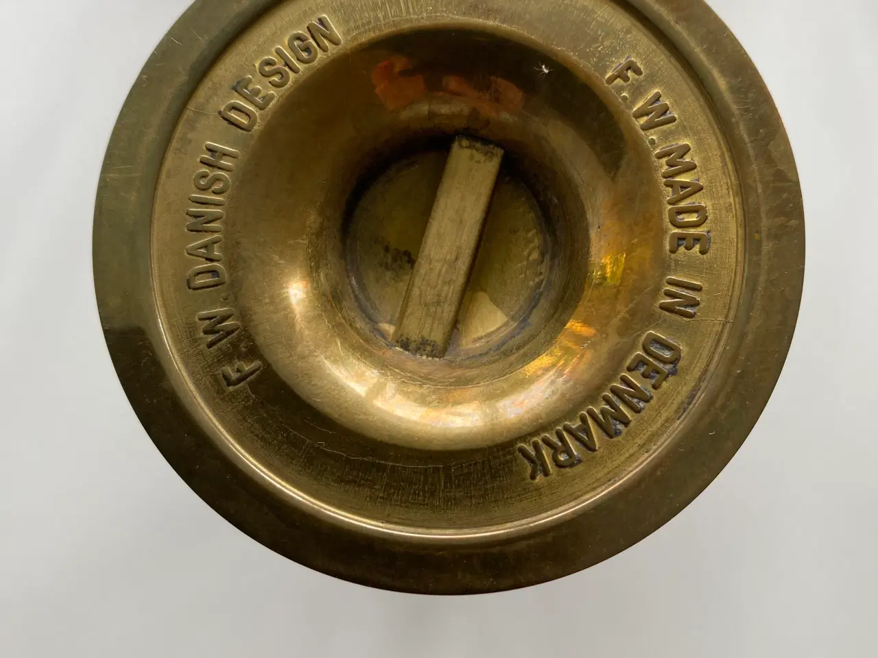 Billede 1 - F. W. Danish Design messingstager. 6 stk. 