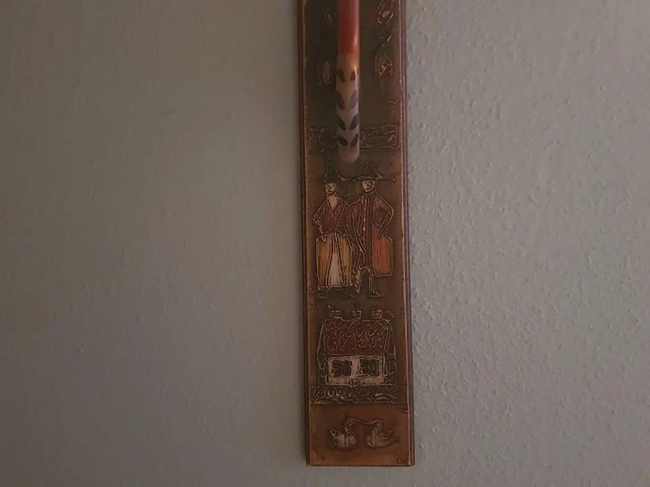 Billede 2 - Manglebræt med greb udformet som en hest - malet