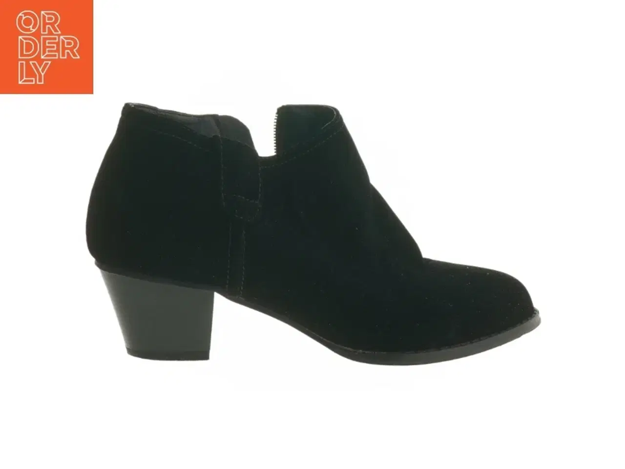 Billede 1 - Sort ankelstøvler med hæl (str. 38 )