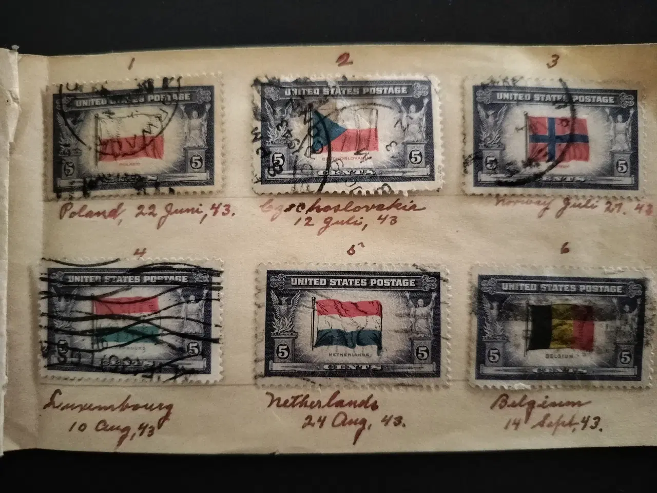 Billede 1 - Frimærker fra ww2