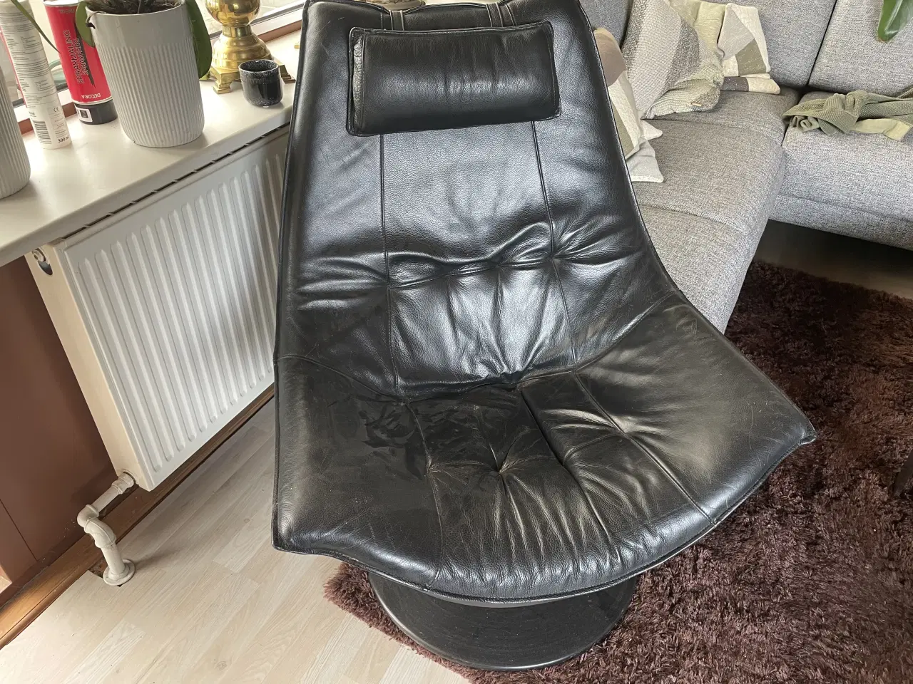 Billede 1 - Læderstol