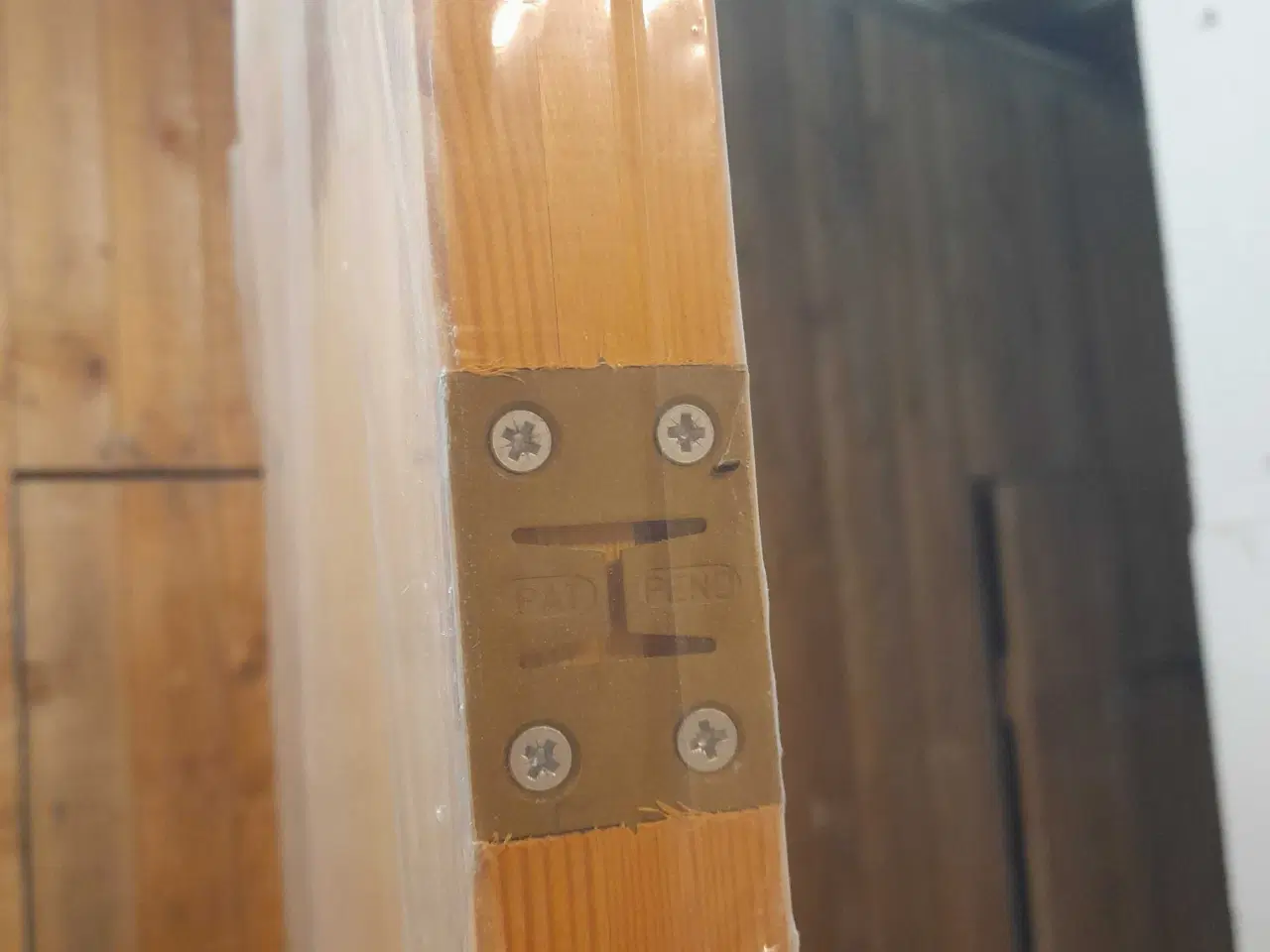 Billede 3 - Trædør inklusiv dørhåndtag - Nyt