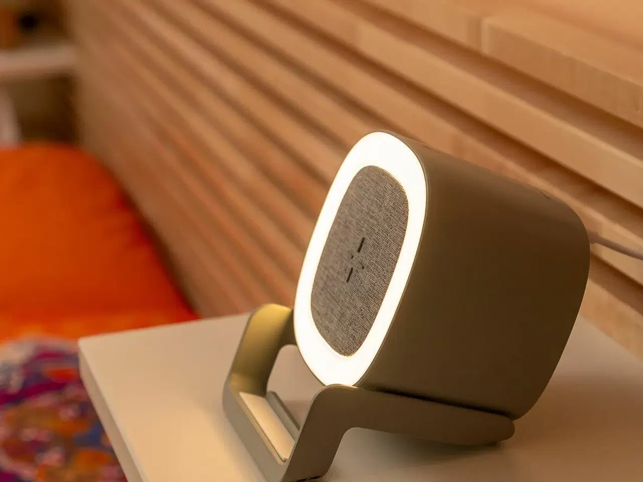 Billede 5 - Trådløs oplader med højttaler og LED - Souwis (grå)