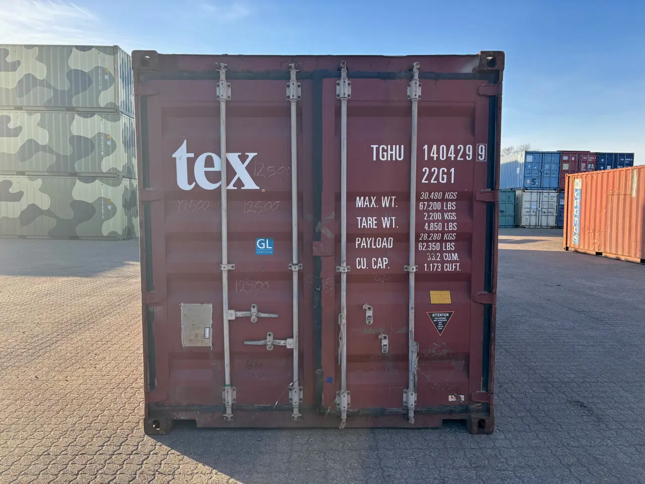 Billede 1 - 20 fods Container - ID: TGHU 140429-9