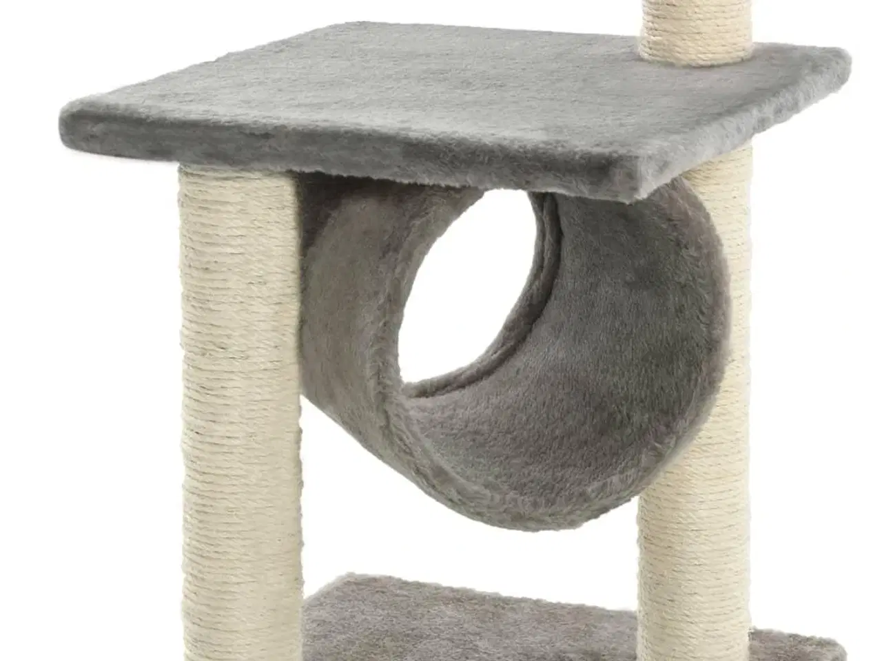 Billede 5 - Kradsetræ til katte med sisal-kradsestolper 65 cm grå