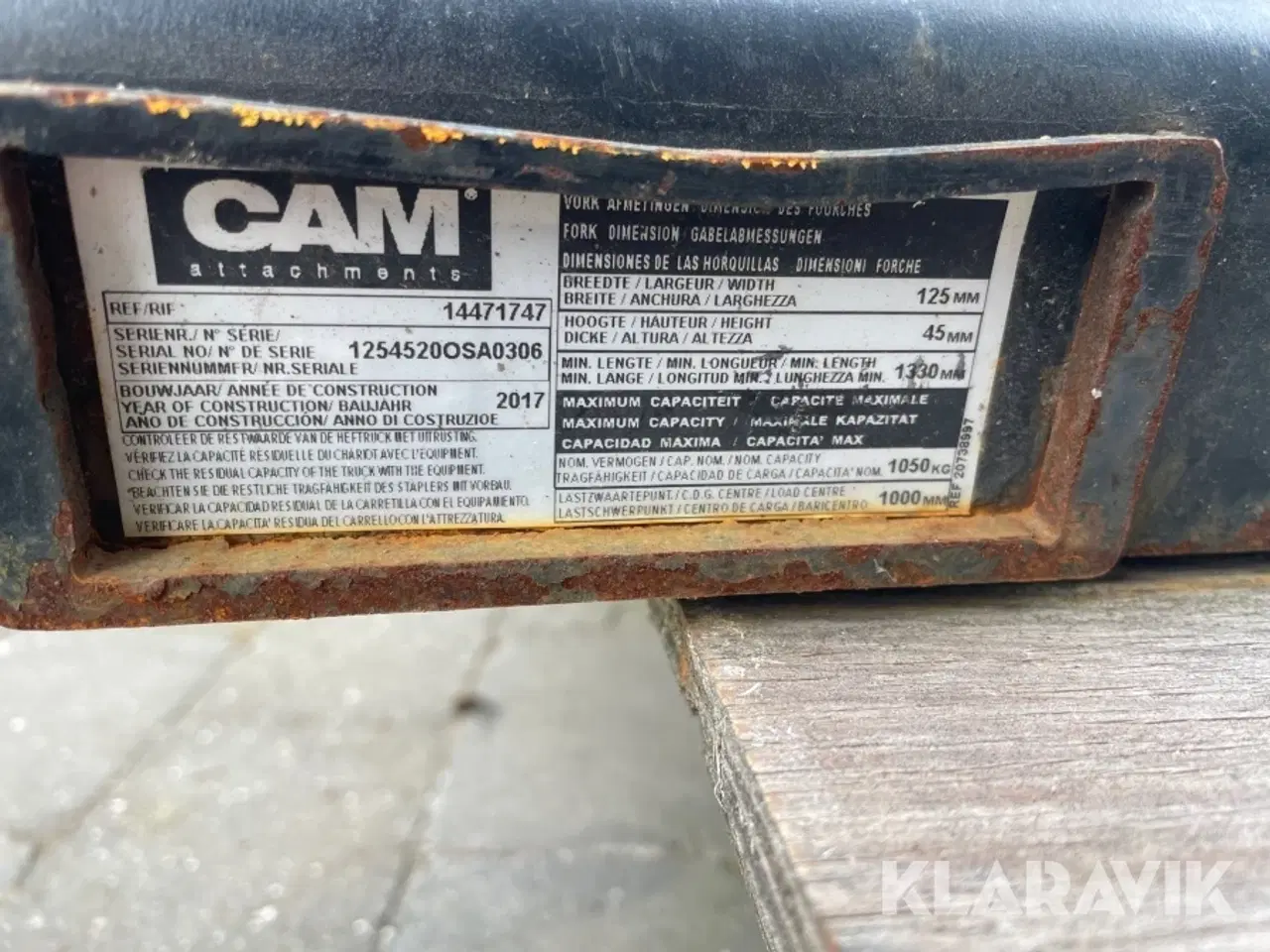 Billede 6 - Forlænger gafler CAM 200cm 2 styk