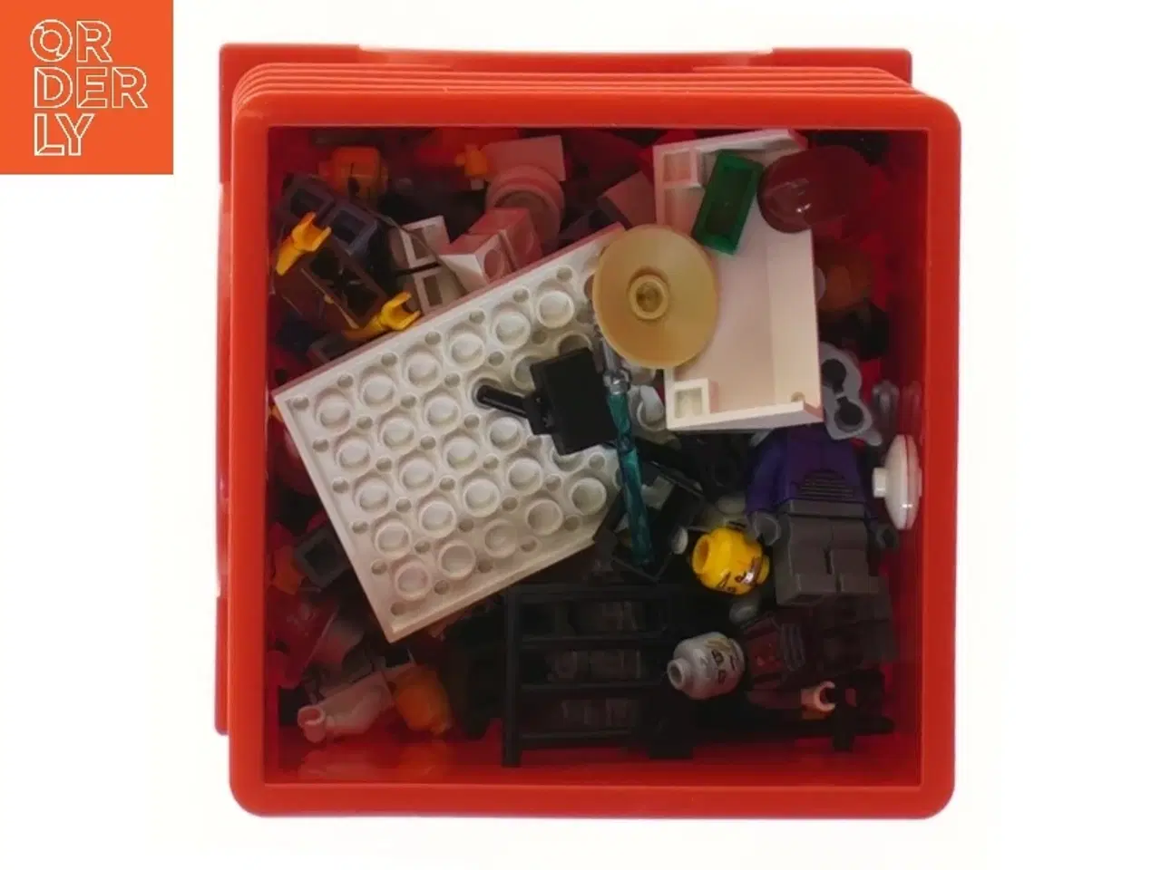 Billede 2 - LEGO opbevaringsboks med LEGO-figurer og -dele fra Lego (str. 15x12,5 cm)