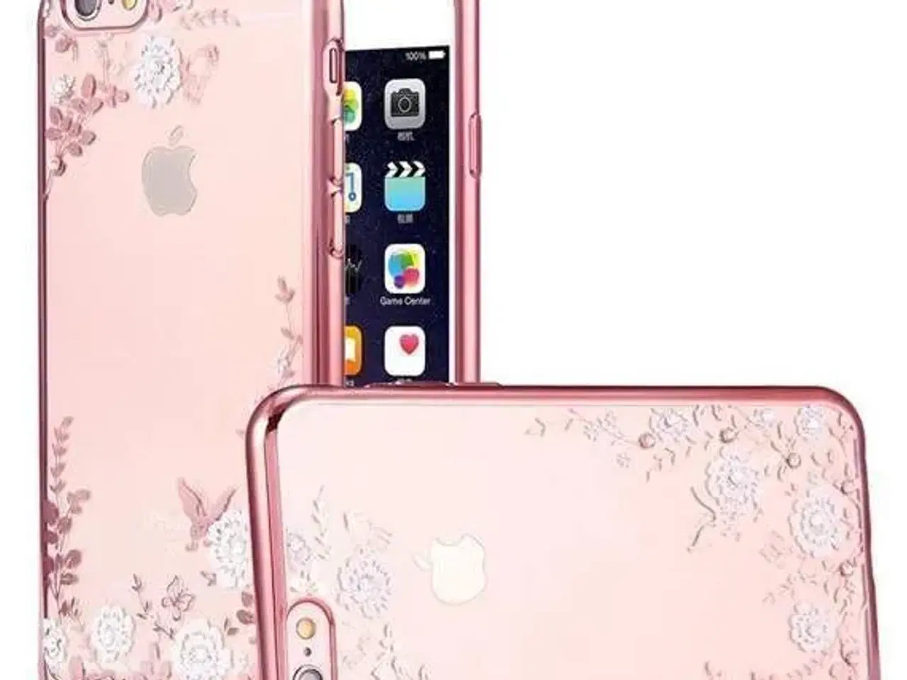 Billede 1 - Rosaguld silikone cover med similisten til iPhone 
