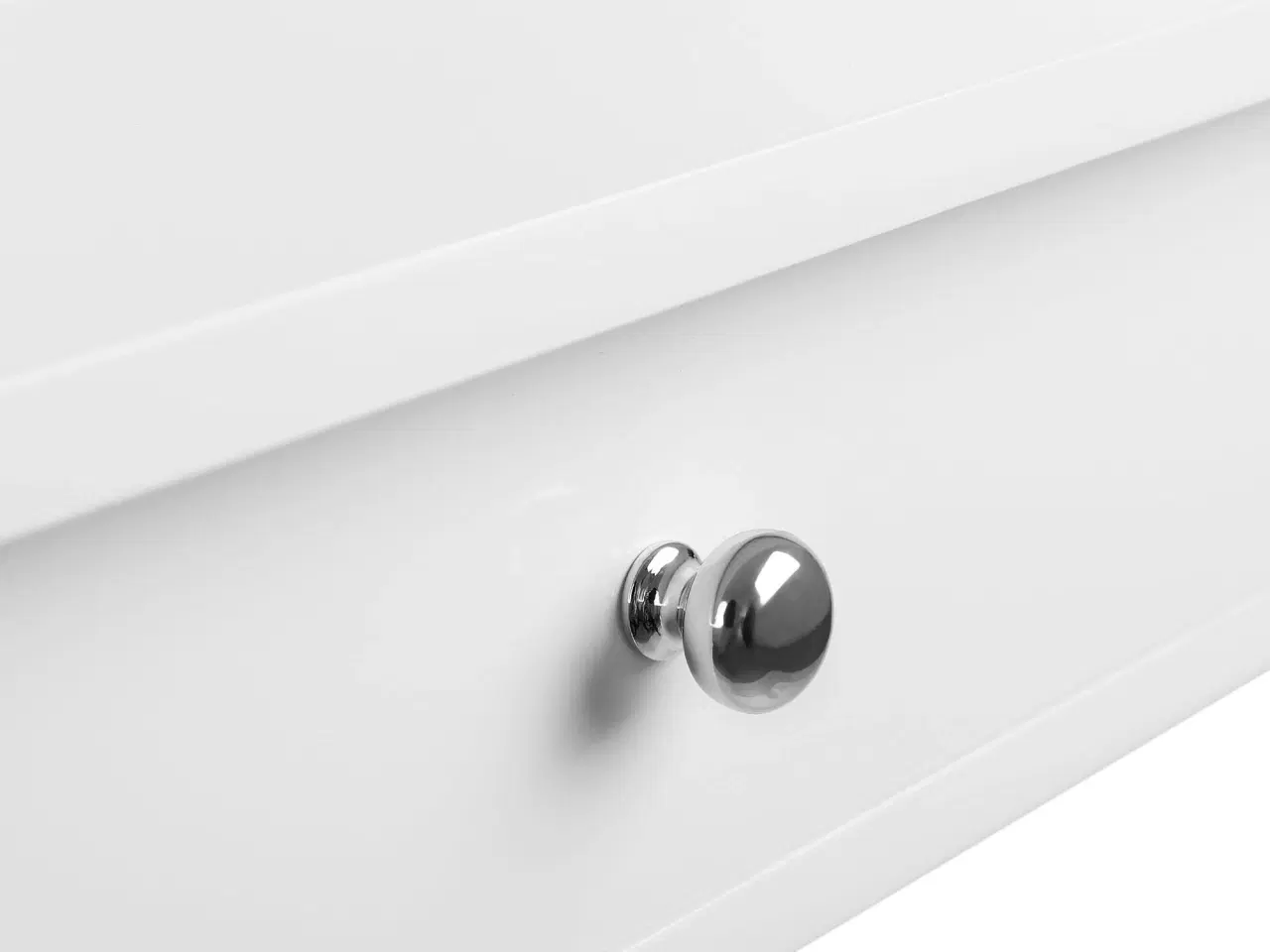 Billede 7 - Væghylde med skuffer flydende hylde, højglans, hvid, 65 × 15 × 10 cm