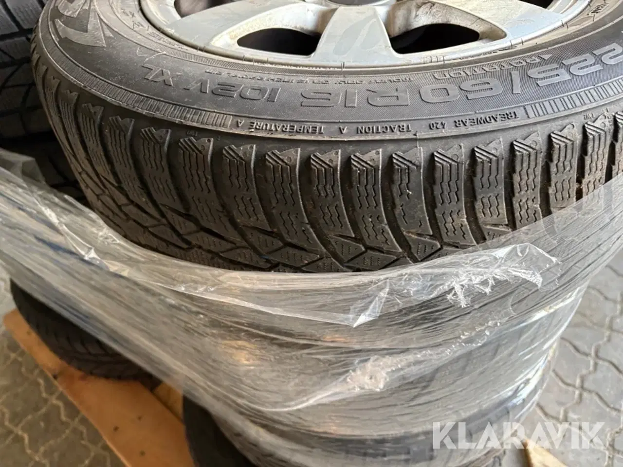 Billede 7 - Alufælge med dæk Mercedes AMG Evergreen Nokian 225/55R17 og 255/60R16