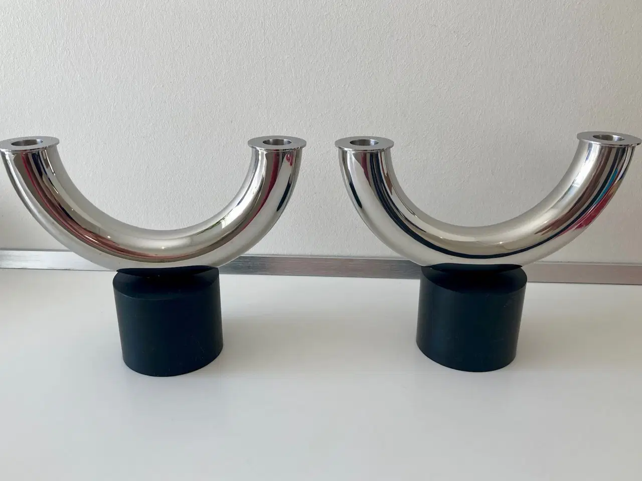 Billede 1 - Georg Jensen Viking Lysestager, 2 stk.
