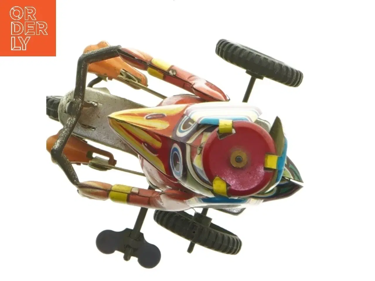 Billede 6 - Vintage blik legetøjsand på cykel fra BLIO (str. 20 cm)
