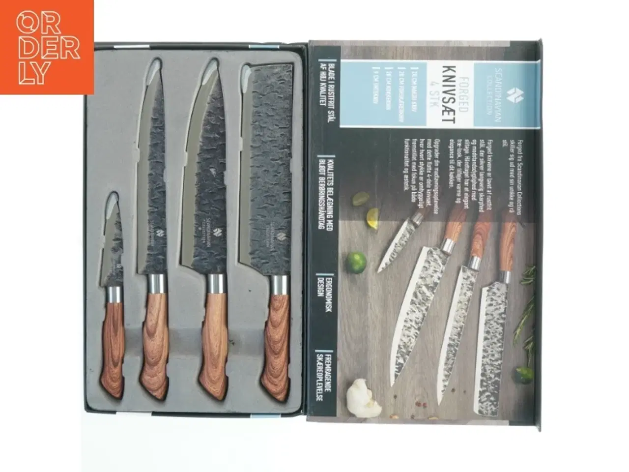 Billede 1 - Knivsæt 4 stk fra Scandinavian Collection (str. 20-9 cm)