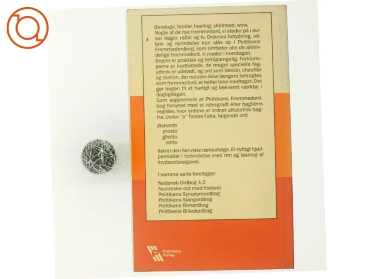 Billede 3 - Fremmedordbog fra Politikens Forlag