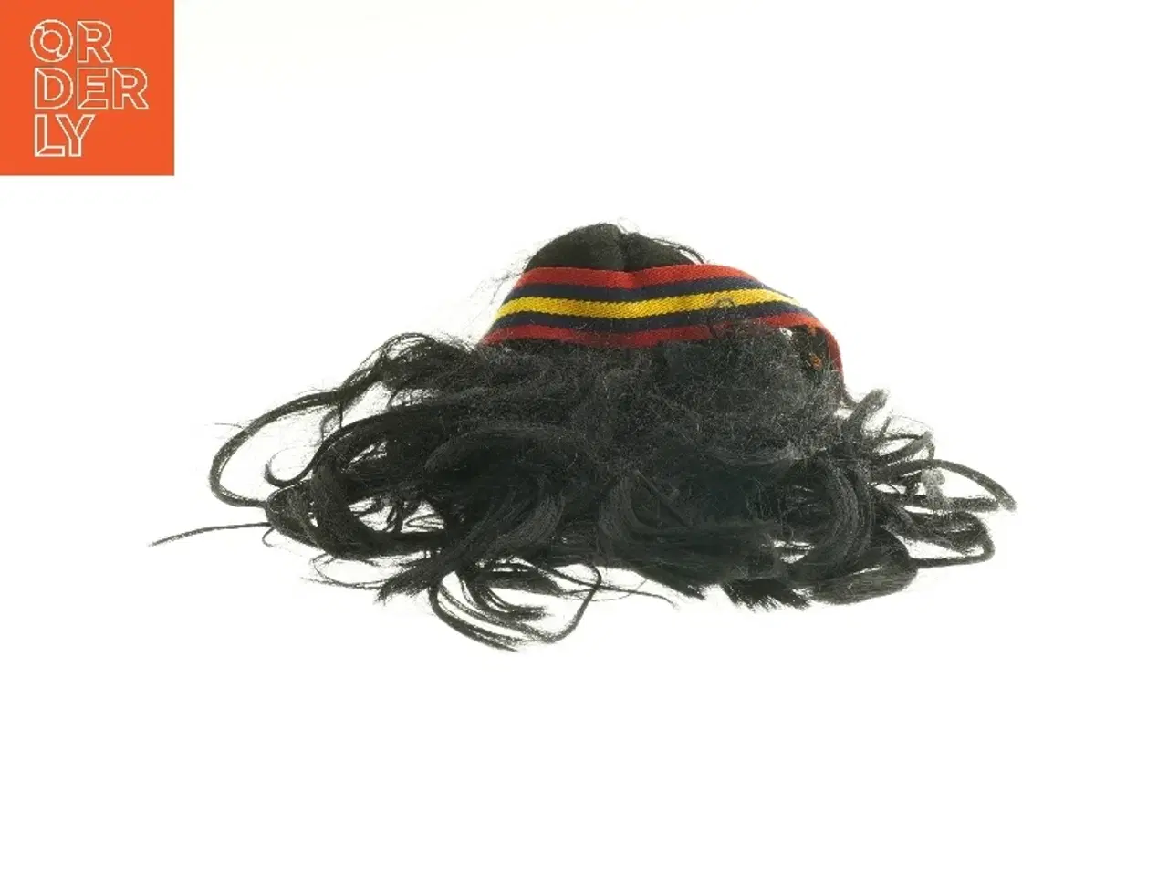 Billede 2 - Pandebånd med sort hår (str. Ø 20 cm)