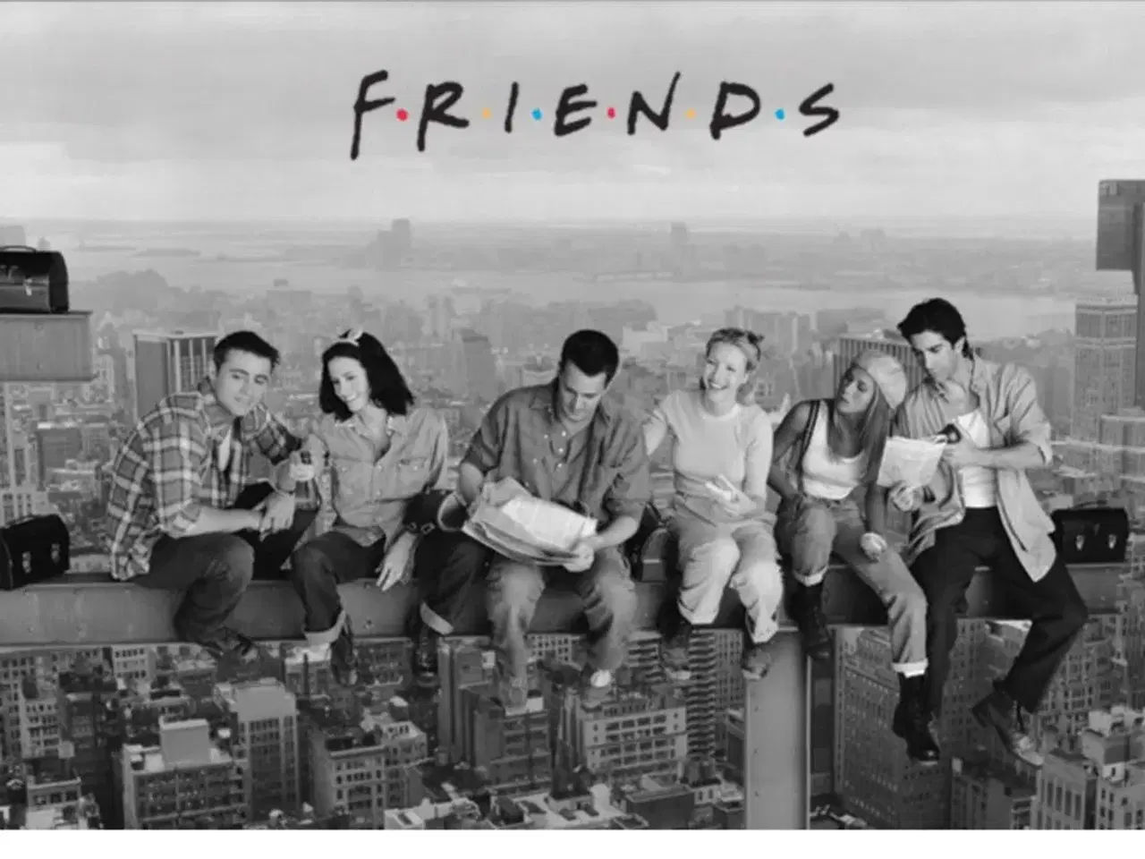 Billede 1 - Ny stor sort/hvid Friends plakat