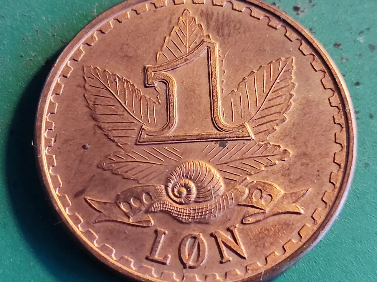 Billede 1 - Christiania Mønt 1 løn messing 2002