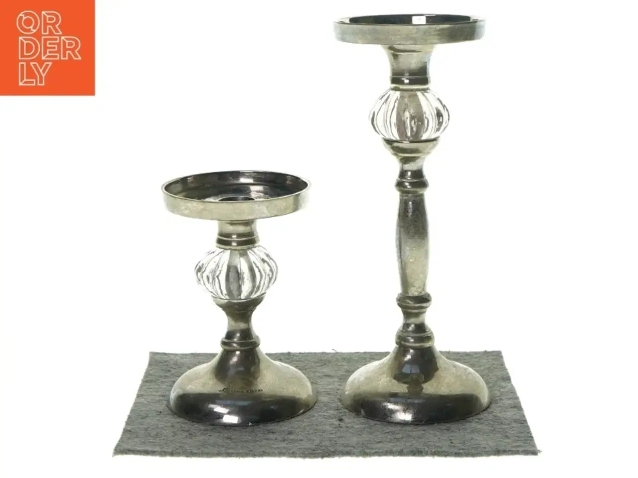 Billede 1 - 2 lysestager fra Lene Bjerre (str. 24 Og 14 CM)