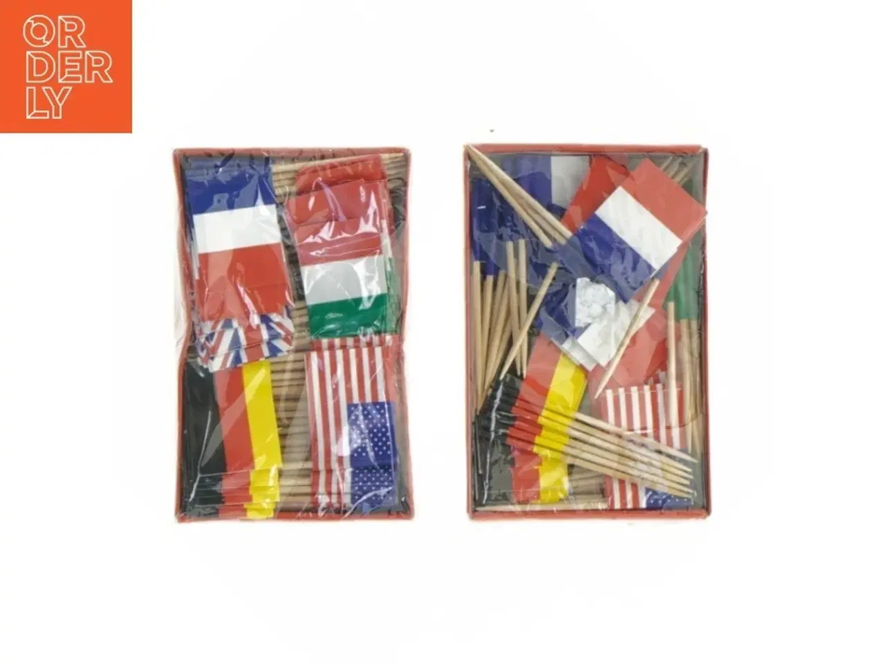 Billede 1 - Cocktail pinde med Internationale Flag (str. 6 komma 5 cm)