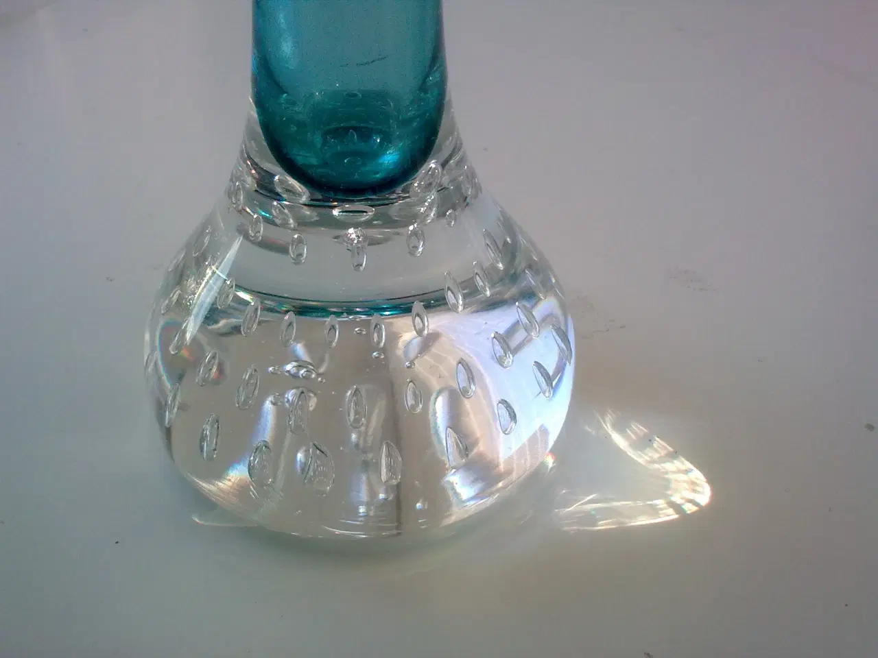 Billede 6 - Lyseblå glas retro +5 forskellige + luftbobler 