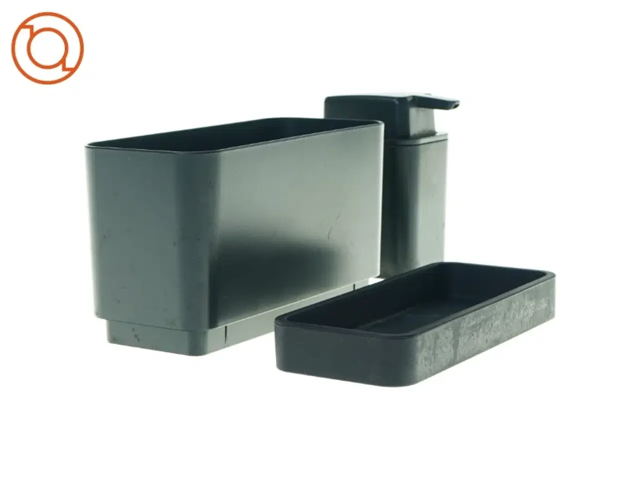 Billede 1 - Stativ til opvask - børste og sulfobeholder (str. 17 x 6 cm)